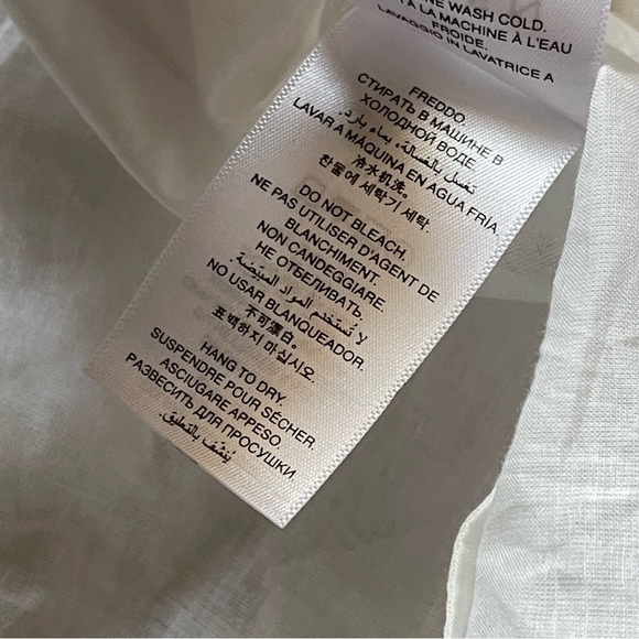 ✨NEW✨ DOEN Quinley Floral Organic Cotton Midi Dress in Painted Bouquet White L - Picture 12 of 14